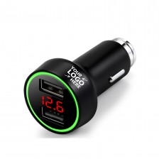UL Metal Car Charger Dual Port USB 3.6A